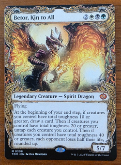 MTG - Betor, Kin to All-Spirit Dragon Borderless, Regular TDM - MINT MYTHIC 0308 - Image 1