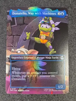 DONATELLO, WAY WITH MACHINES (BORDERLESS) U TEENAGE MUTANT NINJA TURTLES 197 NM - Image 1