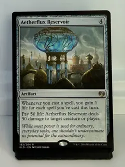 Magic The Gathering Aetherflux Reservoir Rare Artifact Kaladesh 192 Regular - Image 1