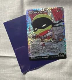Magic: The Gathering Dark Leo & Shredder Foil Alt Art TMNT Legendary - Image 1