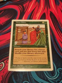 Three Visits Portal Three Kingdoms MTG P3K - Image 1
