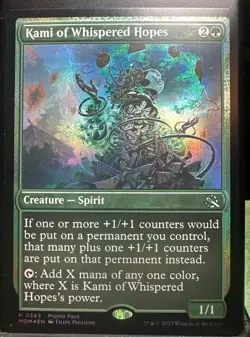 MTG : Kami of Whispered Hopes MOM 0383 March of the Machine / FOIL / PACK FRESH - Image 1