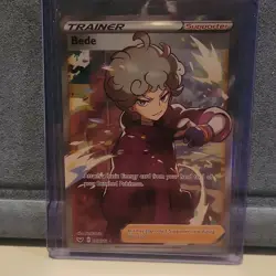 Pokemon Bede Full Art Ultra Rare Holo Trainer 199/202 Swsh01 Sword & Shield - Image 1