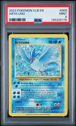 2023 POKEMON CLASSIC BLASTOISE & SUICUNE EX DECK #009 ARTICUNO PSA 9 - Image 1