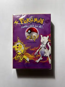 VINTAGE Pokemon Zap! Theme Deck Pikachu Mewtwo Factory SEALED 1999 - Image 1