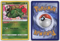 RADIANT VENUSAUR 004/078 RADIANT RARE POKEMON GO POKEMON LIGHTLY PLAYED - Image 4
