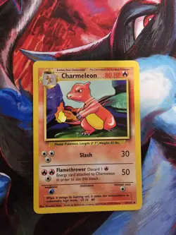 Charmeleon 024/102 Base Set Regular WOTC Vintage Pokemon TCG Moderate Played - Image 1