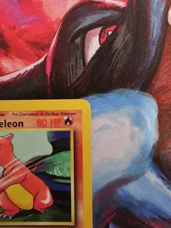 Charmeleon 024/102 Base Set Regular WOTC Vintage Pokemon TCG Moderate Played - Image 3