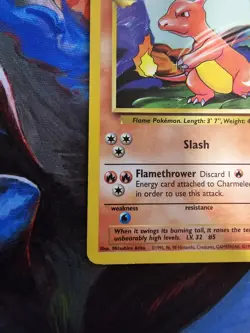 Charmeleon 024/102 Base Set Regular WOTC Vintage Pokemon TCG Moderate Played - Image 5