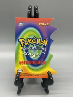 Pokemon Topps Nidoqueen #31 Die Cut EV09 Of 12 NM - Image 2