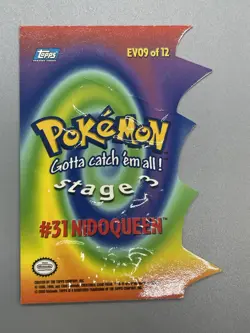 Pokemon Topps Nidoqueen #31 Die Cut EV09 Of 12 NM - Image 4