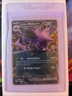 Pokemon TCG Team Rocket’s Nidoking Ex SVP 217 Black Star Promo NM - Image 1