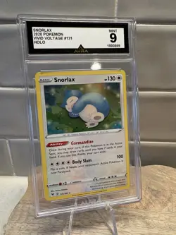 Pokemon TCG Snorlax Holo Rare Card Vivid Voltage 131/185 Sword & Shield Mint 9 - Image 1