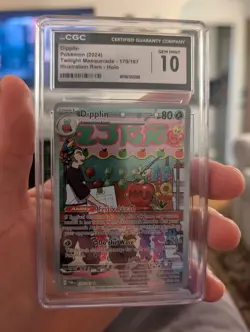 Pokemon Dipplin 170/167 Illustration Rare Twilight Masquerade - CGC 10 - Image 1
