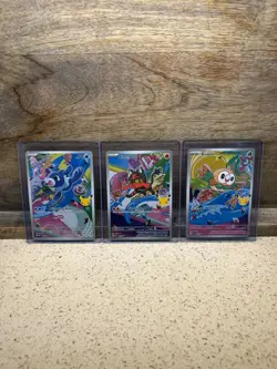 Pokemon TCG First Partner Illustration Collection Rowlet, Litten, Popplio Alola - Image 1