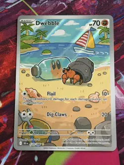 Pokemon Dwebble Illustration Rare Holo 129/086 SV: Black Bolt English - Image 1