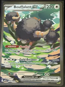 Bouffalant ex 170/086 Pokemon TCG SV: White Flare Special Illustration Rare NM - Image 1