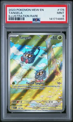 2023 POKEMON MEW EN-151 ILLUSTRATION RARE #178 TANGELA PSA 9 - Image 1