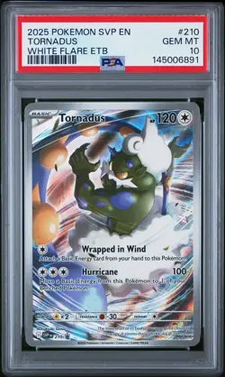 2025 POKEMON SVP EN-SV BLACK STAR PROMO #210 TORNADUS PSA 10 - Image 1