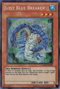 YUGIOH Lost Blue Breaker GENF-EN083 Secret Rare LP - Image 1