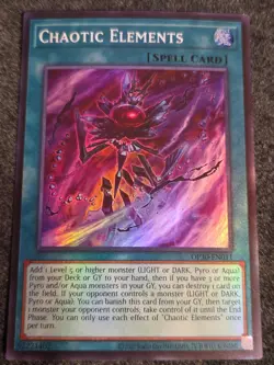 Chaotic Elements - OP30-EN011 - Near Mint NM - Super Rare - Unlimited - Image 1