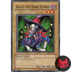 Yugioh Saggi the Dark Clown DB2-EN039 Common NM - Image 1