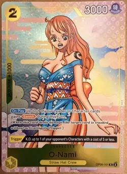 O-Nami OP06-101 Event Pack Vol. 5 Promo Prize Manga Rare One Piece Card - Image 1