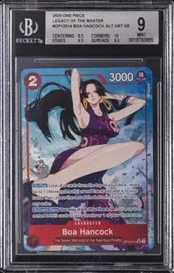 2025 ONE PIECE LEGACY OF THE MASTER ALT ART SR #OP12014 BOA HANCOCK BGS 9 - Image 1