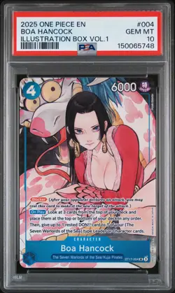 2025 ONE PIECE PROMOS ILLUSTRATION BOX VOL.1 #004 BOA HANCOCK PSA 10 - Image 1