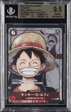 2022 ONE PIECE JPN 25TH ANNIVERSARY PREMIUM COLLECTION MONKEY D. LUFFY BGS 9.5 - Image 1