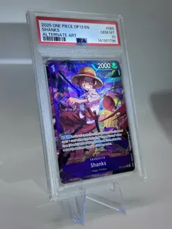 PSA 10 2025 ONE PIECE SHANKS OP13-CARRYING ON HIS WILL ALTERNATE ART #065 - Image 2