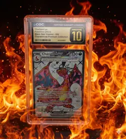 CGC 10 PRISTINE Charizard Ex SVP056 FULL ART HOLO PROMO Pokemon Card - Image 1
