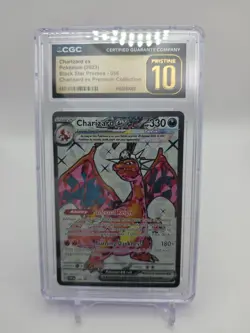 CGC 10 PRISTINE Charizard Ex SVP056 FULL ART HOLO PROMO Pokemon Card - Image 3