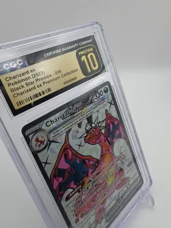 CGC 10 PRISTINE Charizard Ex SVP056 FULL ART HOLO PROMO Pokemon Card - Image 5