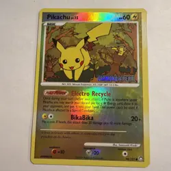 Pokemon Pikachu TCG Reverse Holo Card Mysterious Treasures 94/123 - Image 1