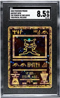 Ancient Mew - Pokemon TCG Card Power of One Movie Promo 2000 SGC Graded 8 NM-MT - Image 1