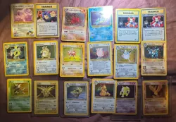 Pokemon Vintage Holo & Rare Card Lot Base Set Team Rocket 18 Cards Ditto - Image 1