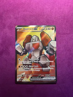 Pokemon Card - Regirock ex - 214/182 - Destined Rivals Ultra Rare NM - Image 1