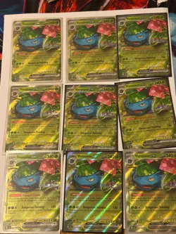 9X 2024 POKEMON VENUSAUR EX STELLAR CROWN Stamped Promo #001 TCG CARD GAMESTOP - Image 1