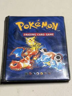 Pokemon Trading Card Game Vintage Binder 1999 4-Pocket Nintendo Wizards Damaged - Image 1