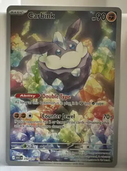 Pokemon Carbink 242/217 ASCEn Rare Ability Basic Rock 90 HP Card - Image 1