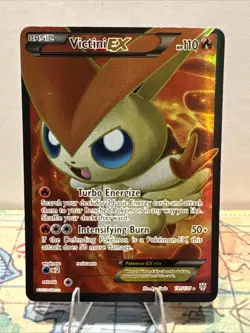 Pokemon TCG Victini EX Full Art Ultra Rare Holo Card 131/135 Plasma Storm - Image 1