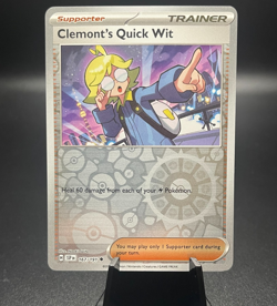 Clemont's Quick Wit 167/191 Reverse Holo Surging Sparks SSP Pokemon Card - Image 1