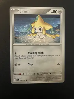NM Jirachi 098/142 Uncommon - Stellar Crown - Pokemon Card - Image 1