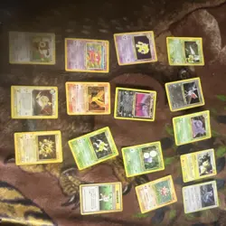 Pokemon TCG 41 Card Lot Ekans Starmie Zapdos Moltres Unown Trainer Basic - Image 2