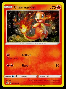 Charmander - Holo #SWSH092 Promo Pokemon SWSH: Sword & Shield Promo Cards NM - Image 1