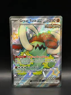 Great Tusk ex 072 - Pokemon Scarlet & Violet Black Star Promo Card - NM - Image 1