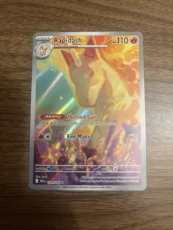 Rapidash IR 189/182 Sv10: Destined Rivals Holo Card 2025 Pokemon TCG NM - Image 1