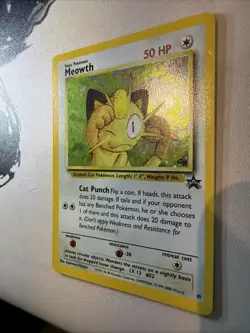 Meowth Holo Black Star Game Boy GB Stamped TCG Card #10 - Image 4