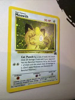 Meowth Holo Black Star Game Boy GB Stamped TCG Card #10 - Image 5